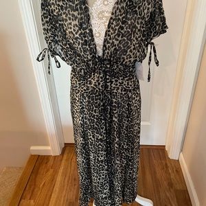 NWT Leopard swim cover